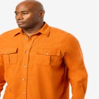 Signature Solid Flannel Shirt image number null