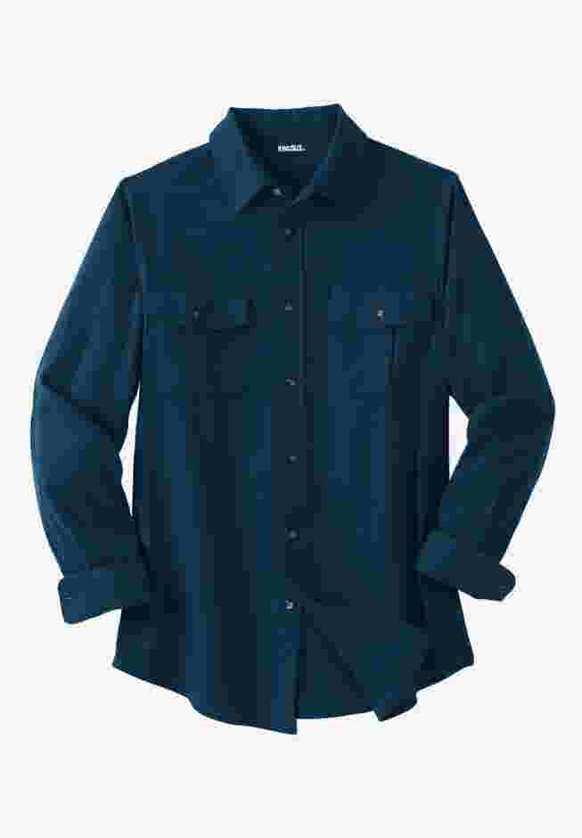 Signature Solid Flannel Shirt image number 0