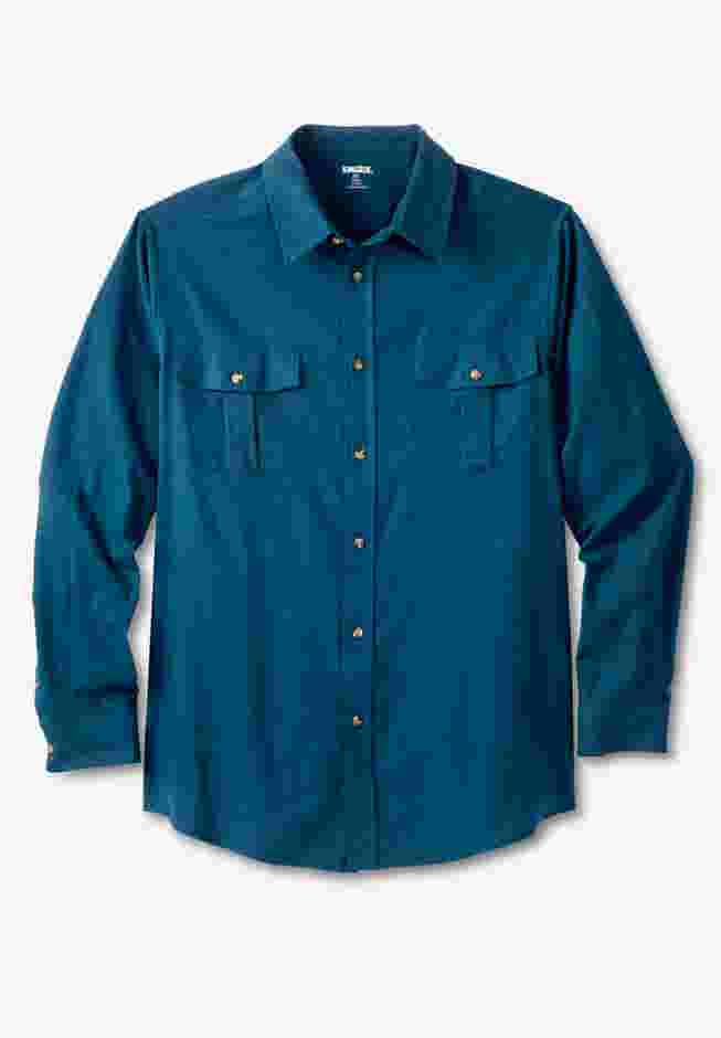 Signature Solid Flannel Shirt image number 0