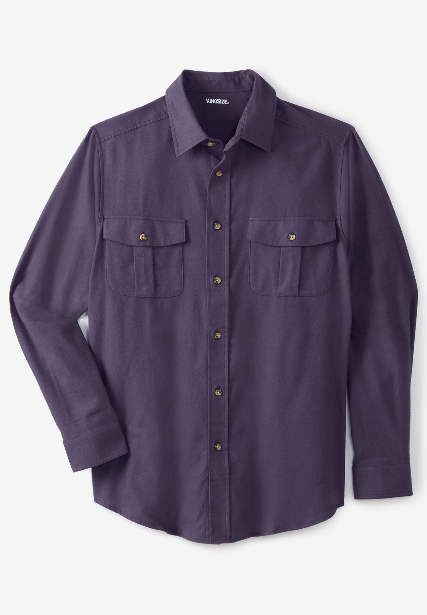 Signature Solid Flannel Shirt image number 0