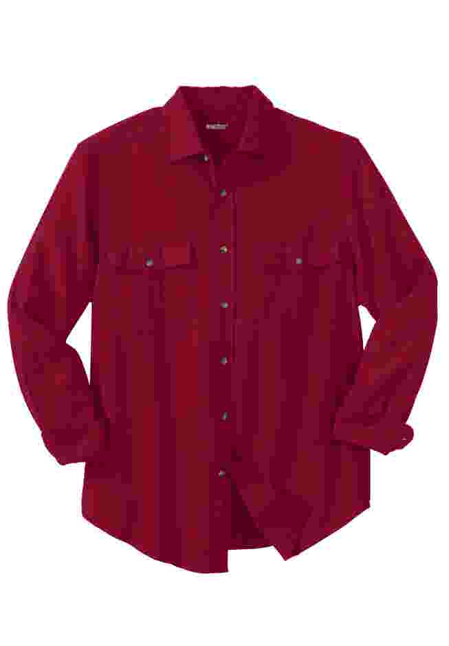 Signature Solid Flannel Shirt image number 0