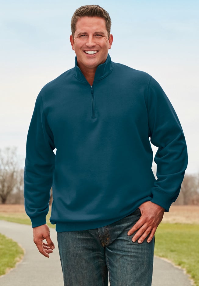 Quarter Zip-Front Wicking Fleece Jacket image number null