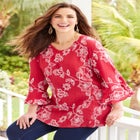 Embroidered Gauze Tunic image number null