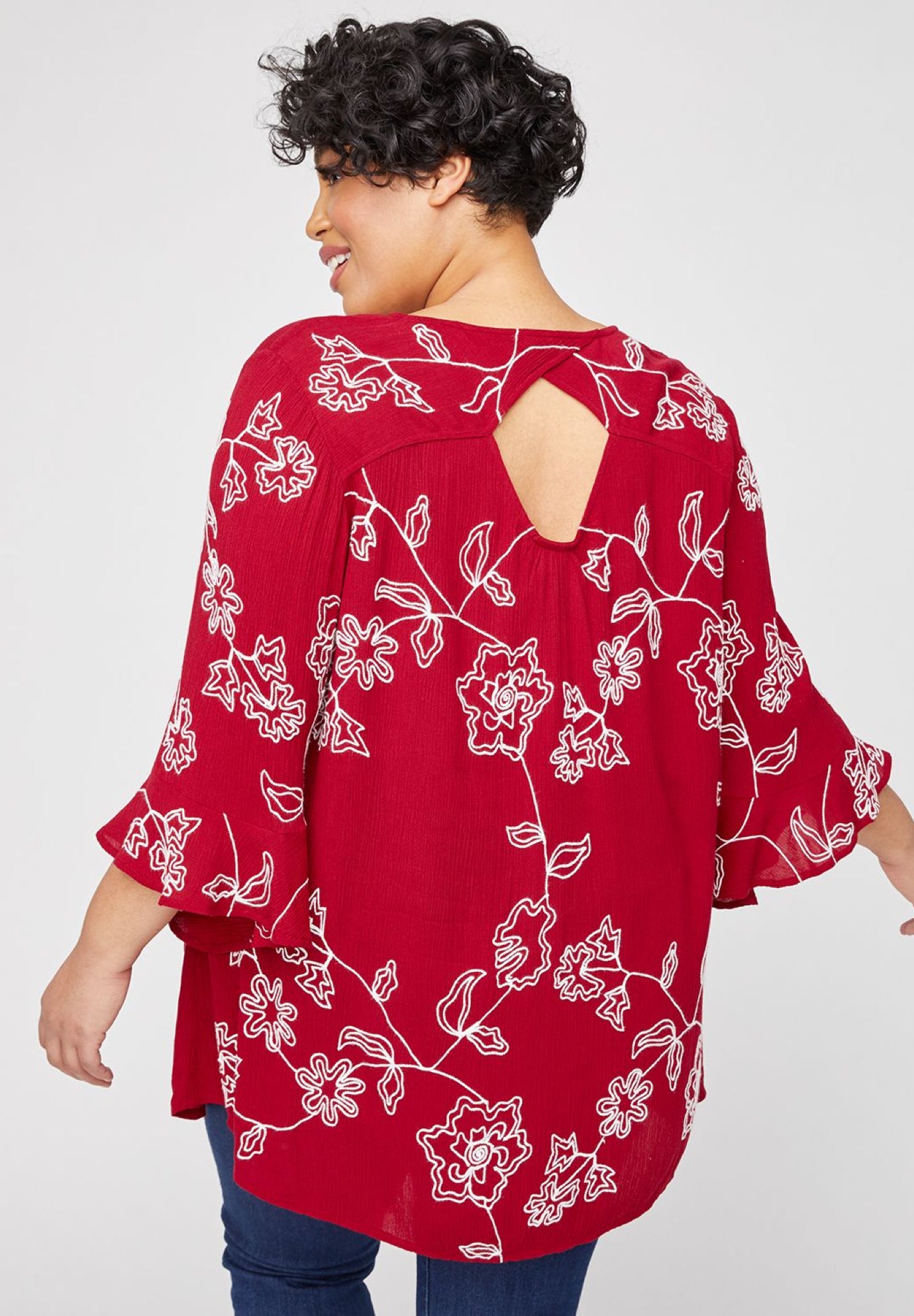 Embroidered Gauze Tunic image number 2