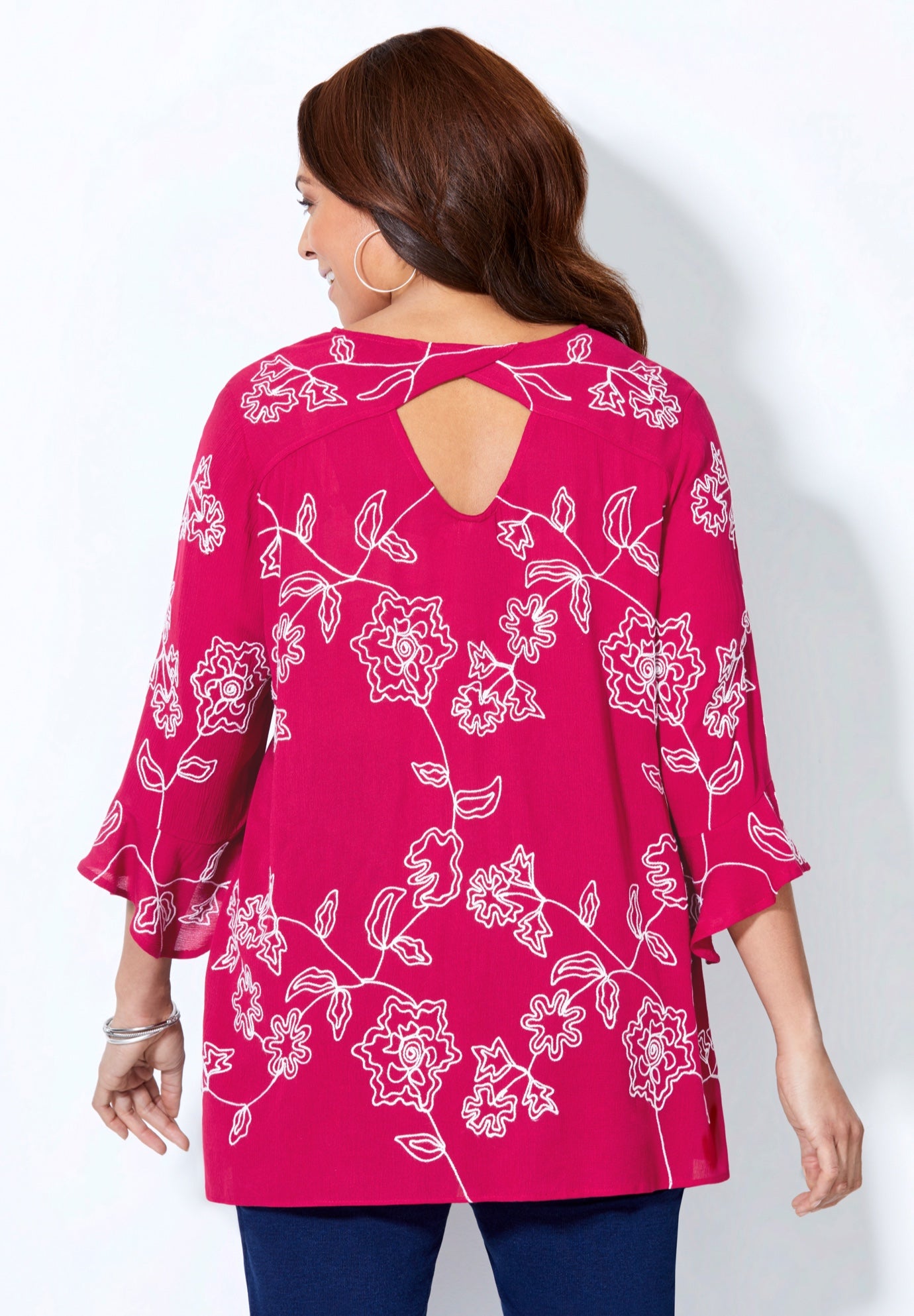 Embroidered Gauze Tunic image number 5