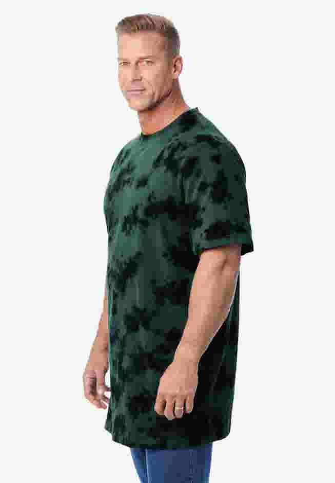 Shrink-Less Lightweight Longer-Length Crewneck T-Shirt image number 2