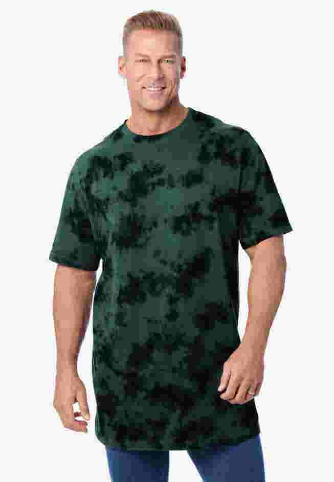 Shrink-Less Lightweight Longer-Length Crewneck T-Shirt image number 3