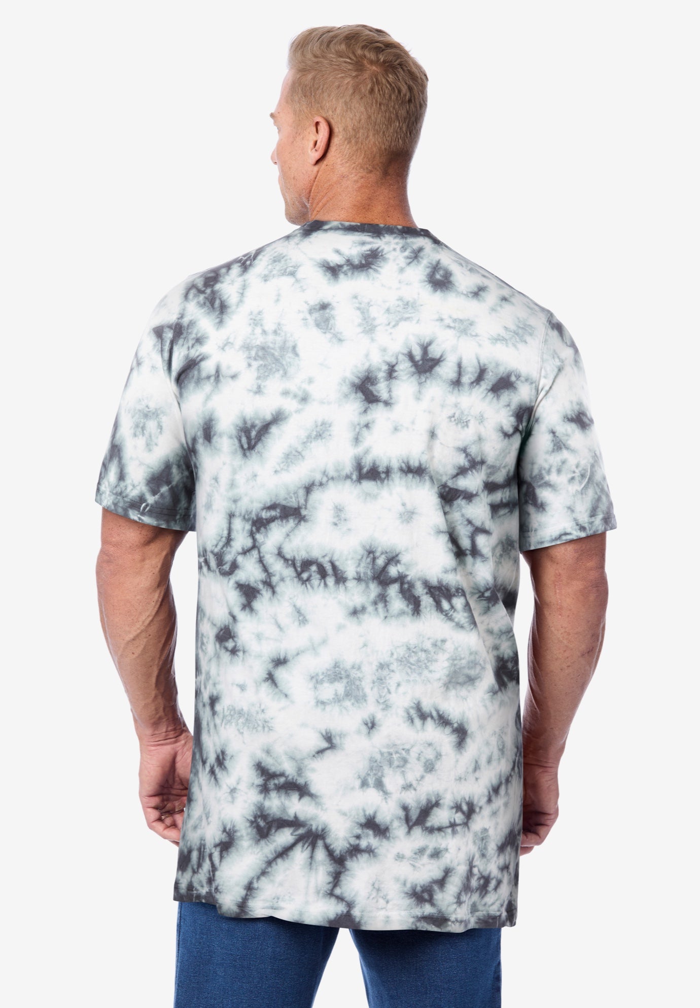 Shrink-Less&trade; Lightweight Longer-Length Crewneck T-Shirt image number 1
