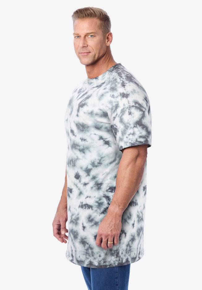 Shrink-Less&trade; Lightweight Longer-Length Crewneck T-Shirt image number 2