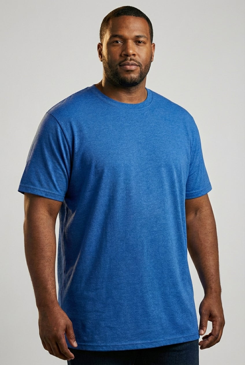 KingSize Men’s Big & Tall Shrink-Less Lightweight Longer-Length Crewneck T-Shirt