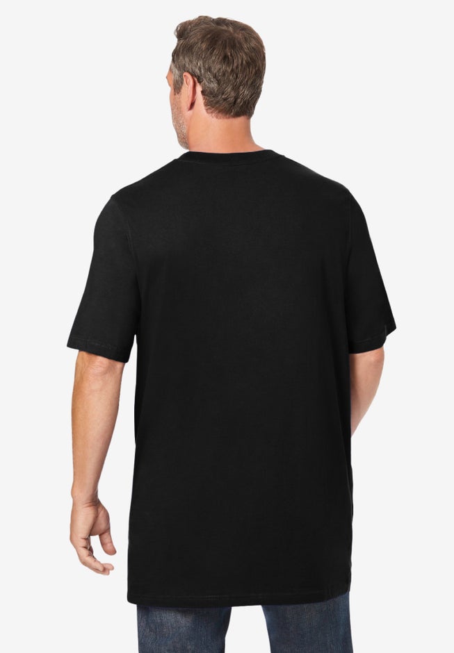 Shrink-Less Lightweight Longer-Length Crewneck T-Shirt image number 1