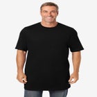 Shrink-Less Lightweight Longer-Length Crewneck T-Shirt image number null