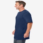 Shrink-Less Lightweight Longer-Length Crewneck T-Shirt image number null