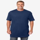 Shrink-Less Lightweight Longer-Length Crewneck T-Shirt image number null