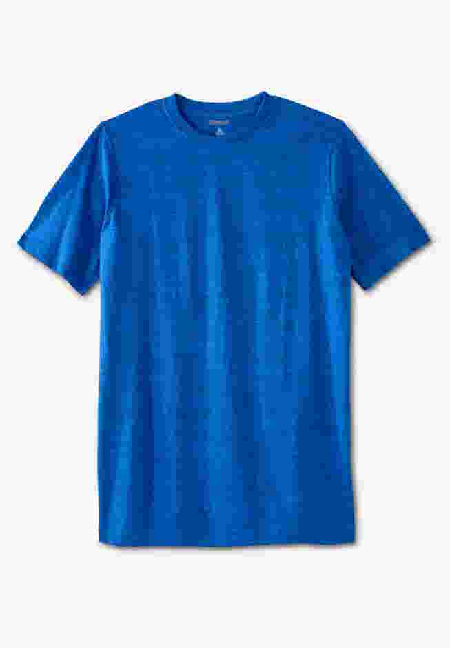 Shrink-Less Lightweight Longer-Length Crewneck T-Shirt image number 0