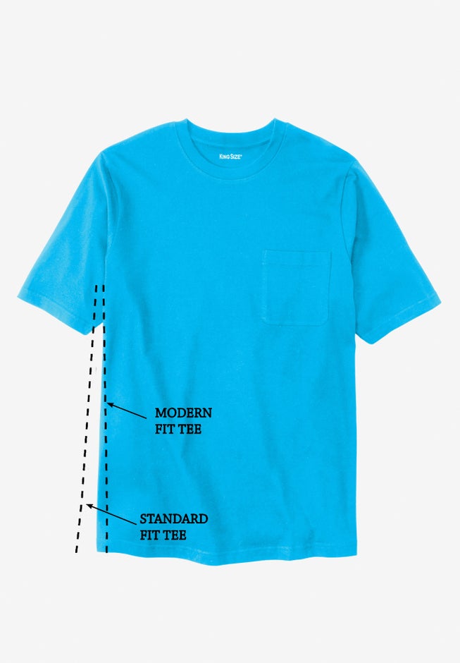 Shrink-Less™ Lightweight Crewneck Modern Fit Tee image number 1
