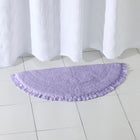 Half Round Ruffle Bath Rug image number null