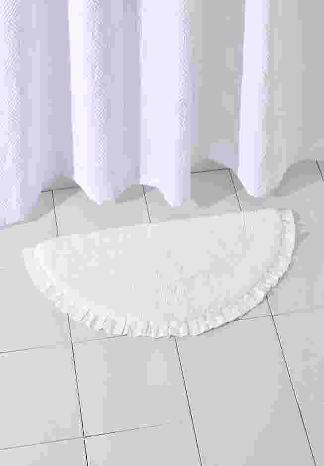 Half Round Ruffle Bath Rug image number 0