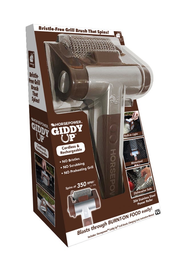 Horsepower™ Giddy Up™ Bristle-Free Grill Brush image number null