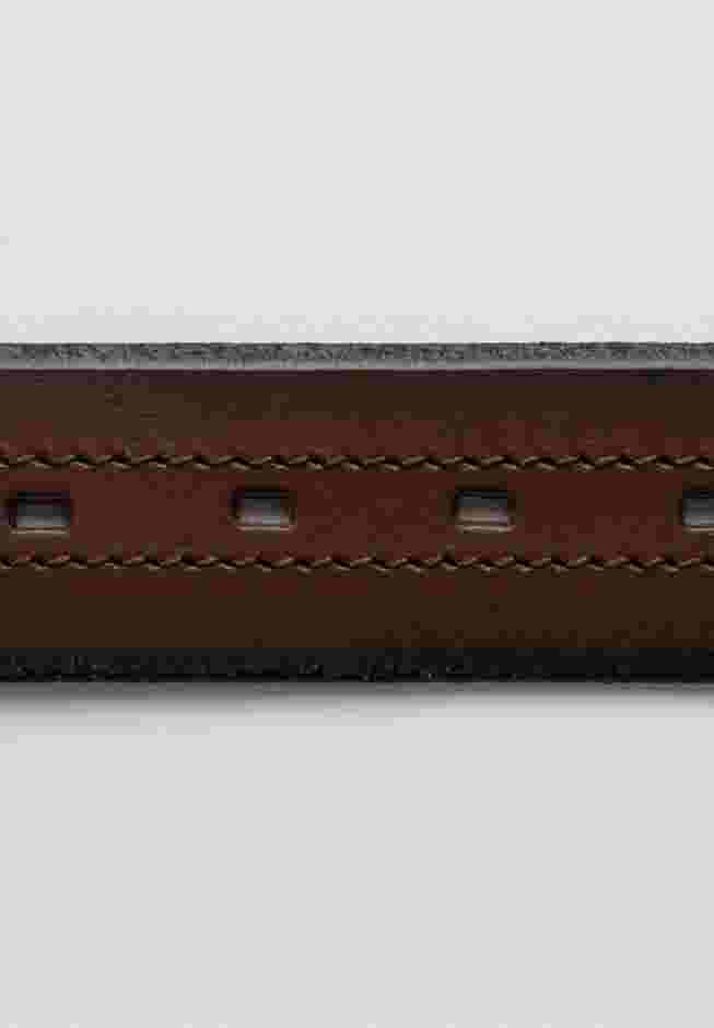 Stitched Leather Belt image number 1