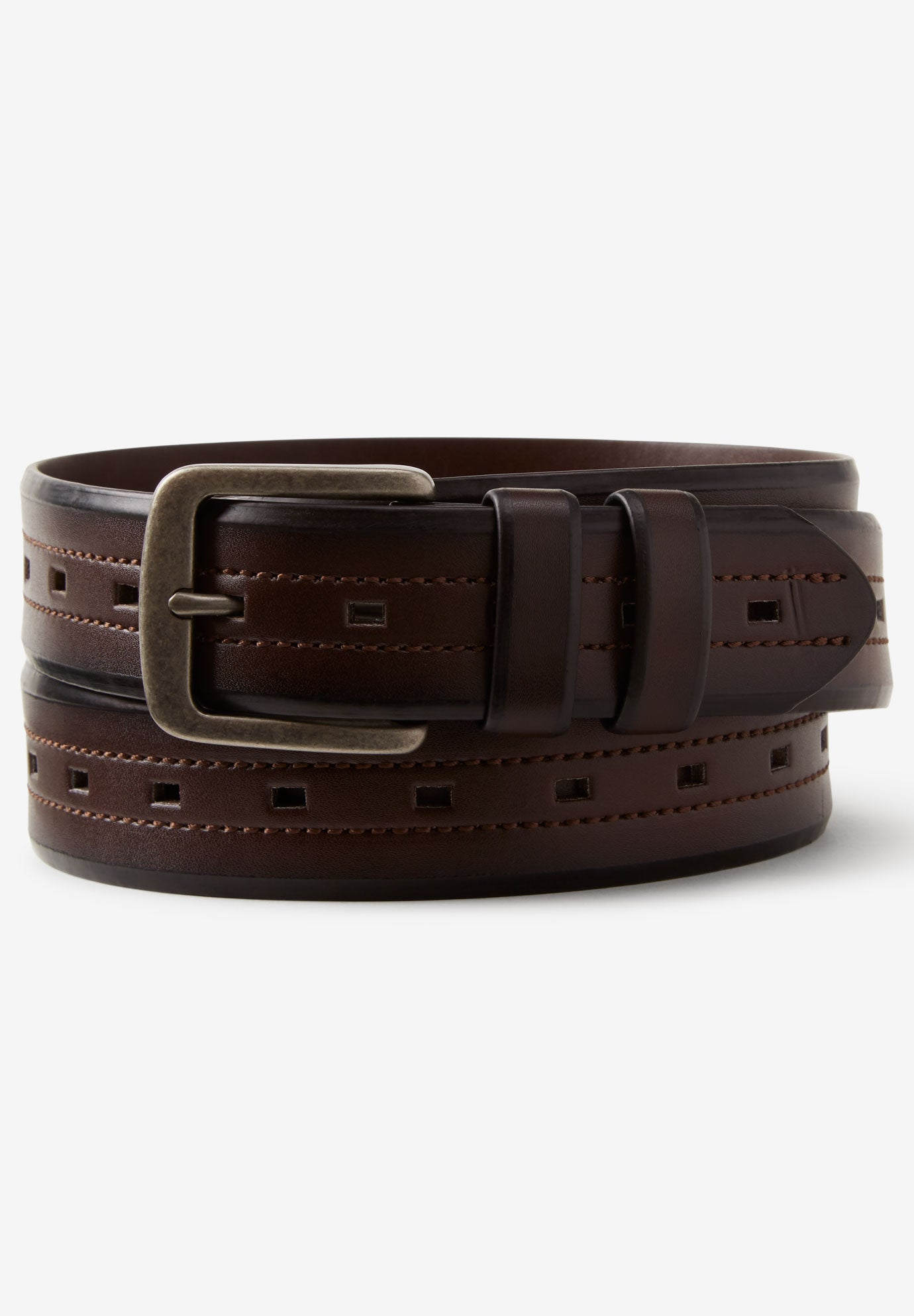 Stitched Leather Belt image number 0