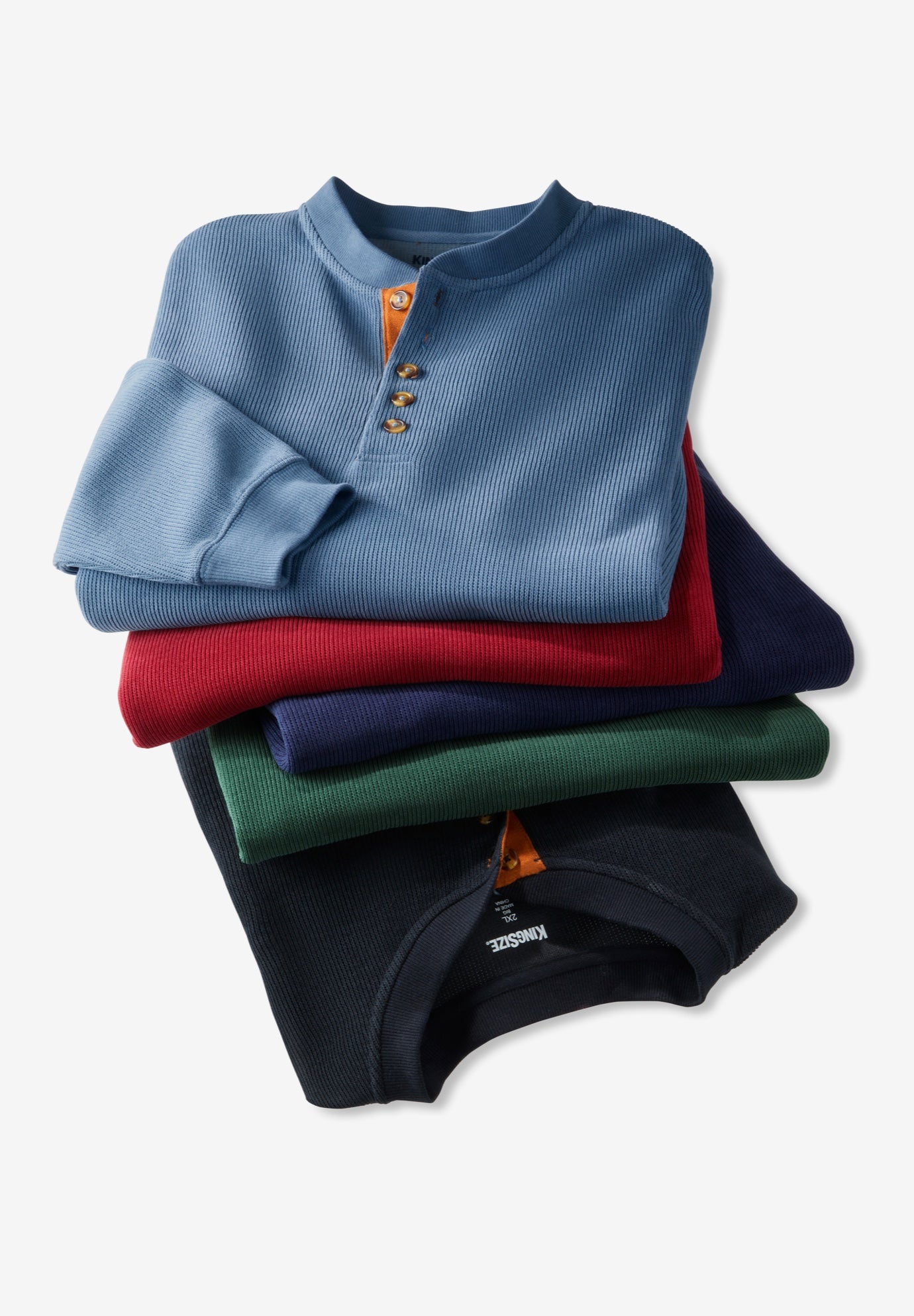 Soft Waffle Henley image number 4