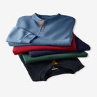 Soft Waffle Henley image number null