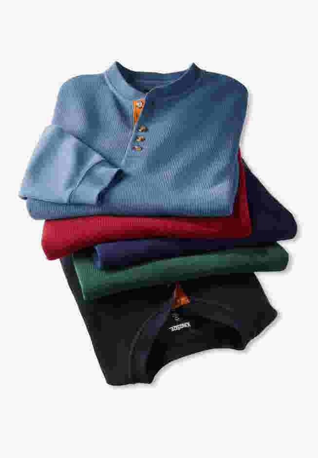 Soft Waffle Henley image number 5