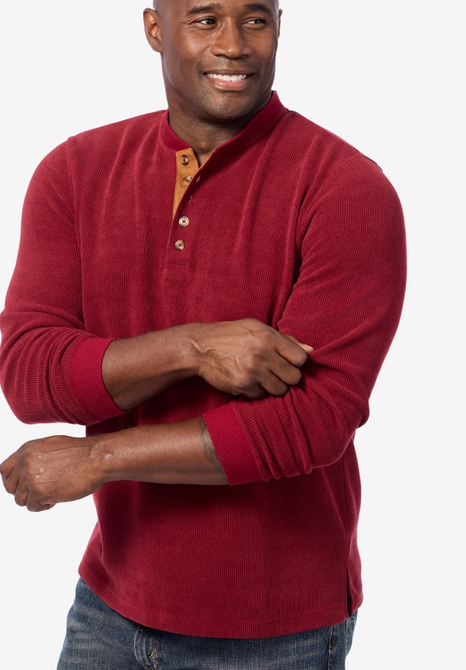 Soft Waffle Henley image number 5