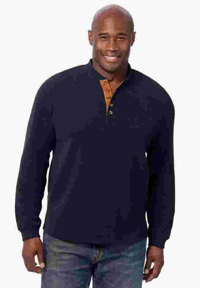 Soft Waffle Henley image number 3