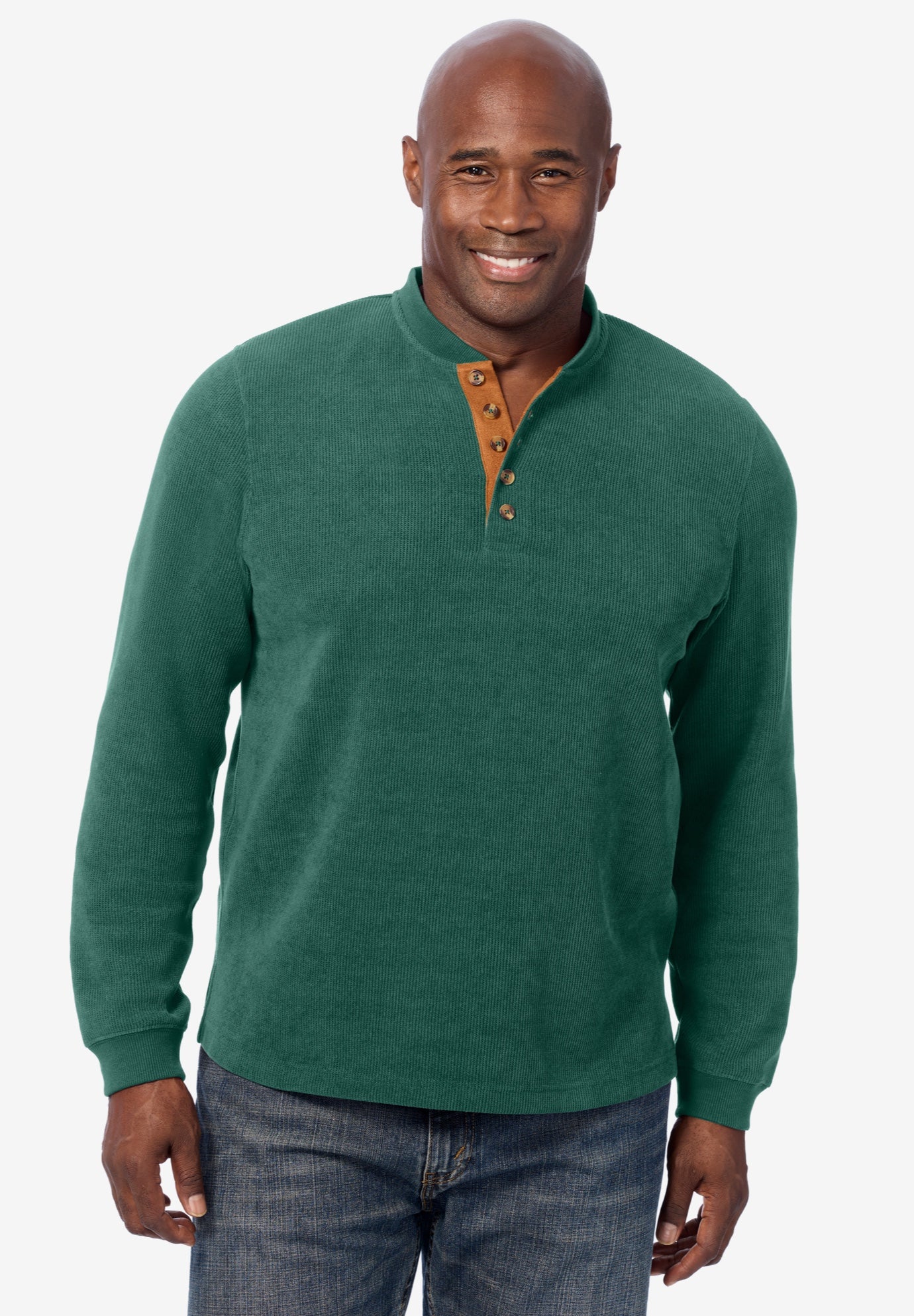 Soft Waffle Henley image number 1