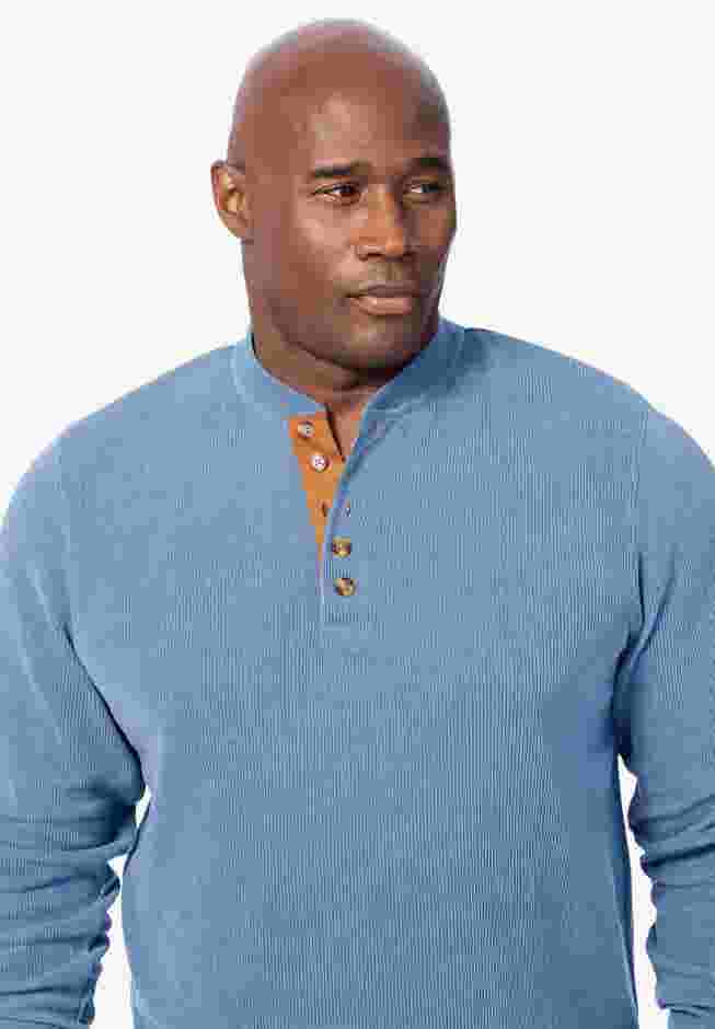 Soft Waffle Henley image number 4