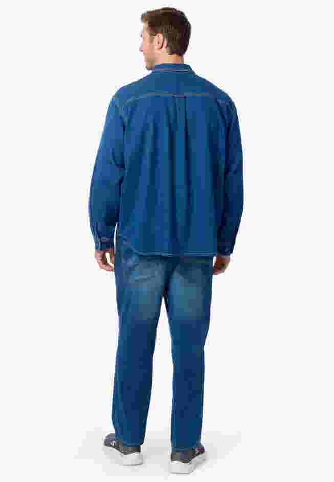Knit Denim Shirt image number 1