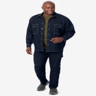 Knit Denim Shirt image number null