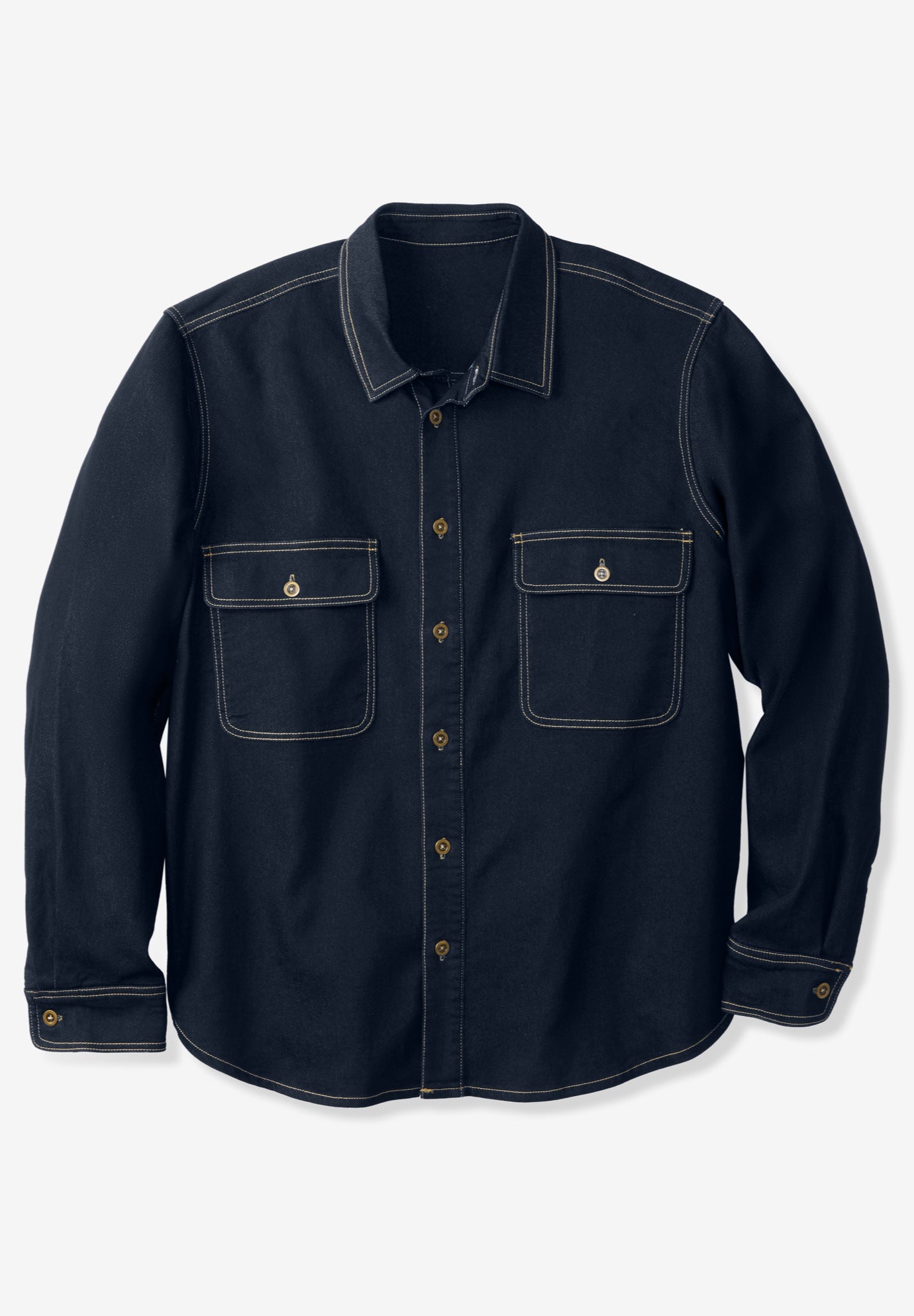 Knit Denim Shirt image number 0