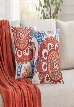 Set of 2 Printed Fall Pillows