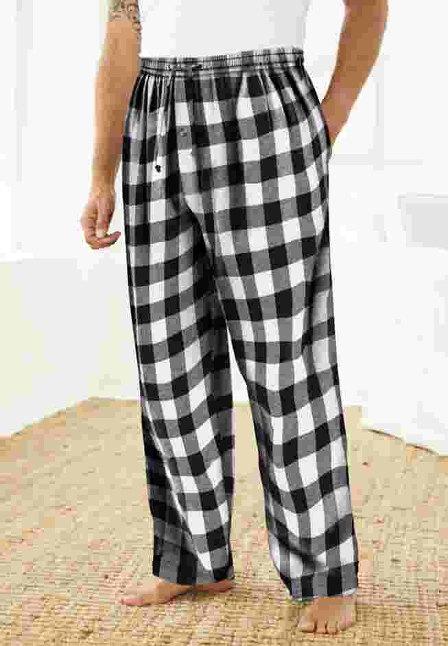 Flannel Plaid Pajama Pants image number 1