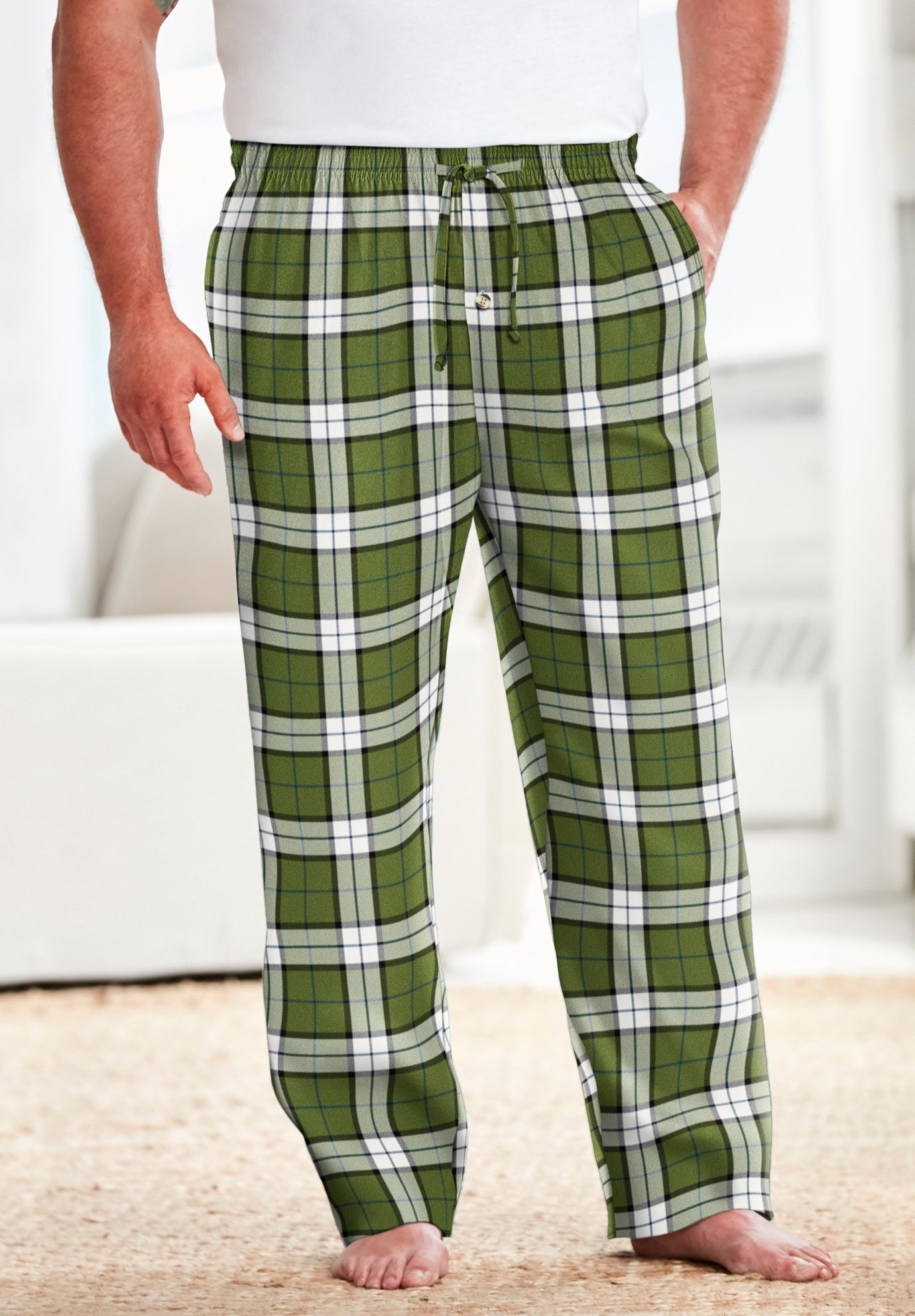 Flannel Plaid Pajama Pants image number 0