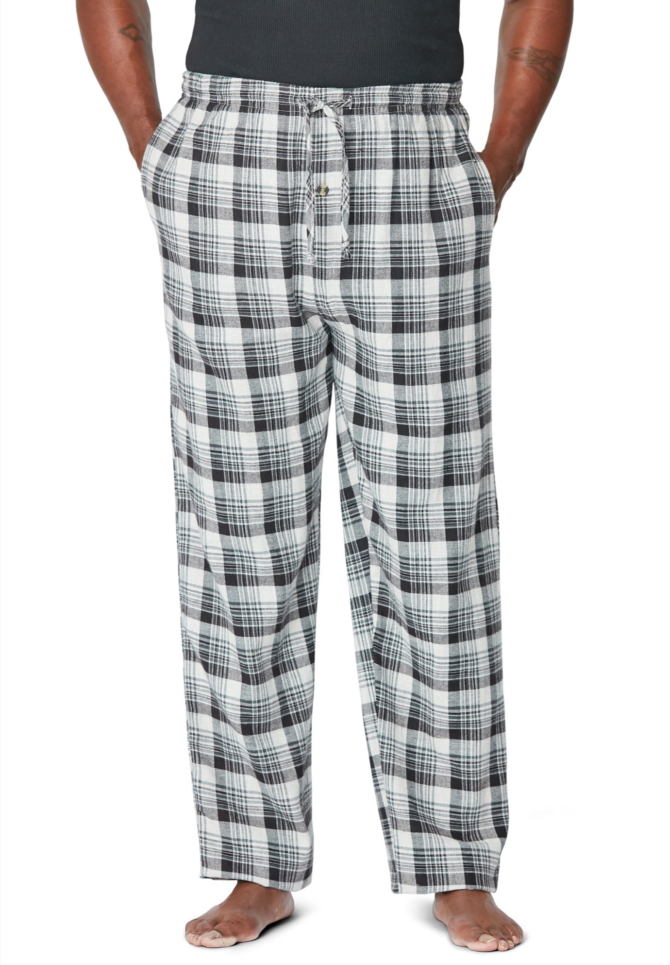 Flannel Plaid Pajama Pants image number 1