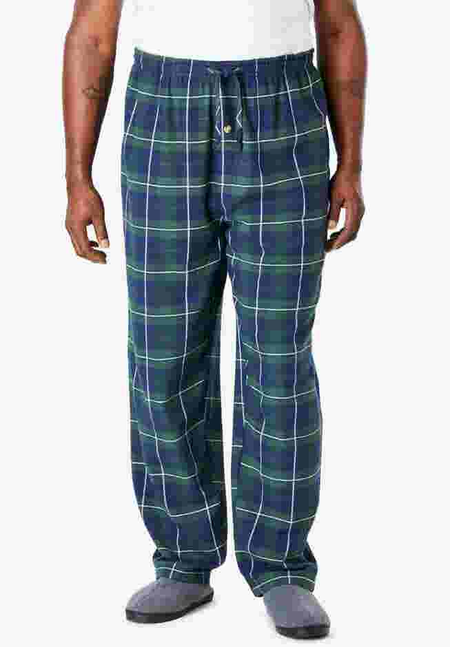 Flannel Plaid Pajama Pants image number 1