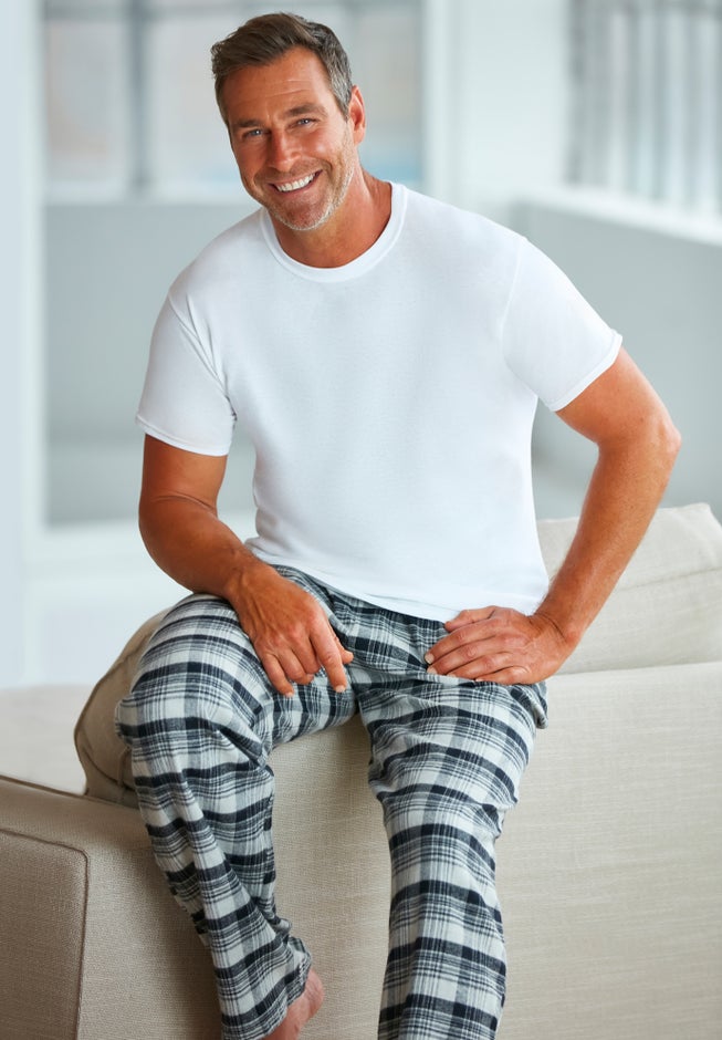 Flannel Plaid Pajama Pants image number 4