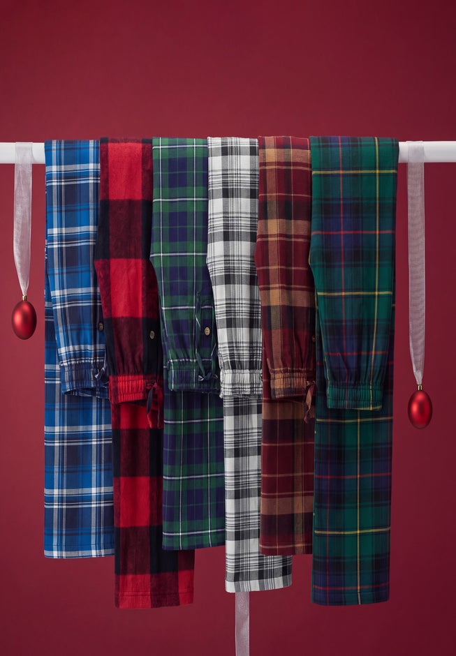 Flannel Plaid Pajama Pants image number 2