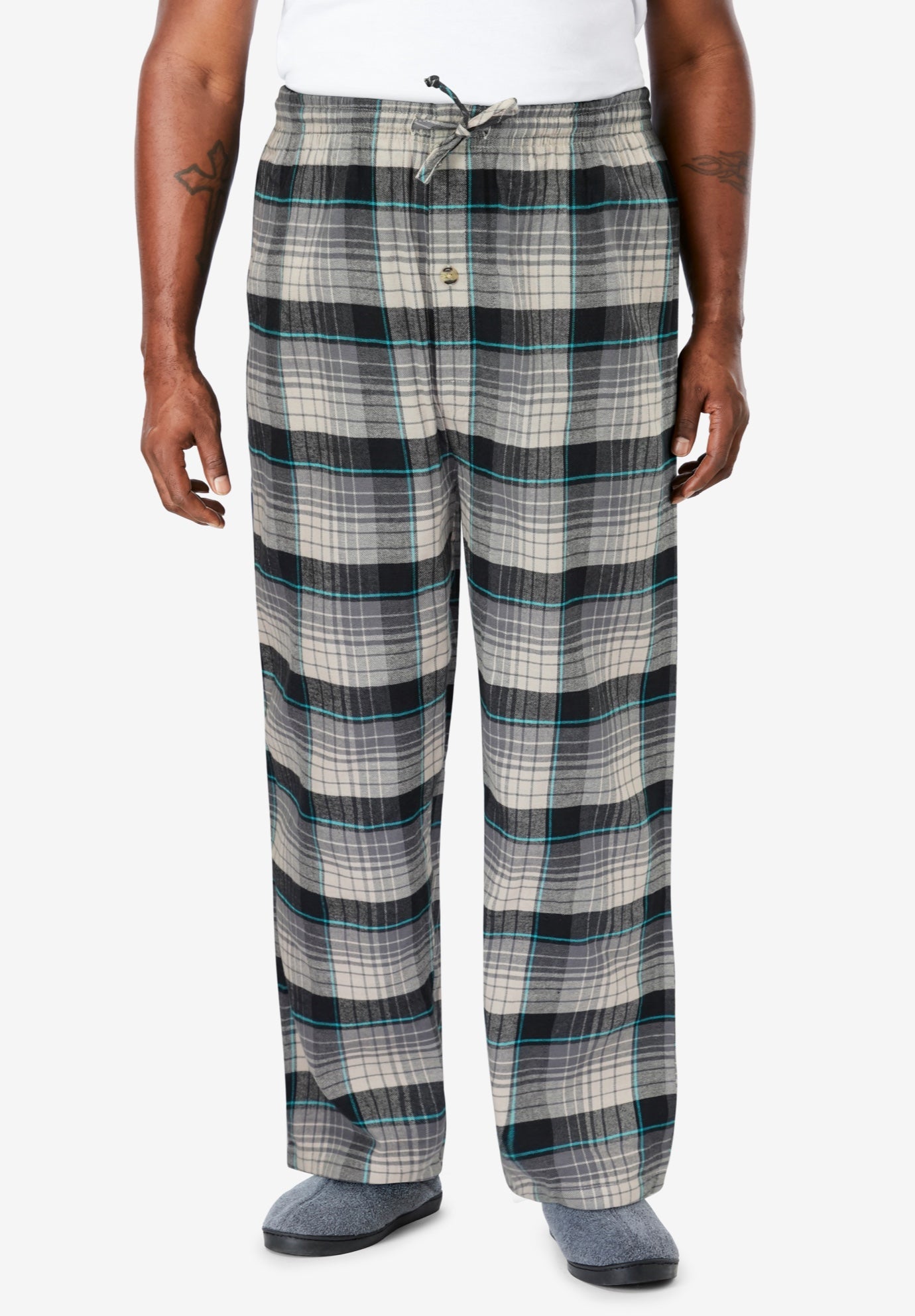 Flannel Plaid Pajama Pants image number 1