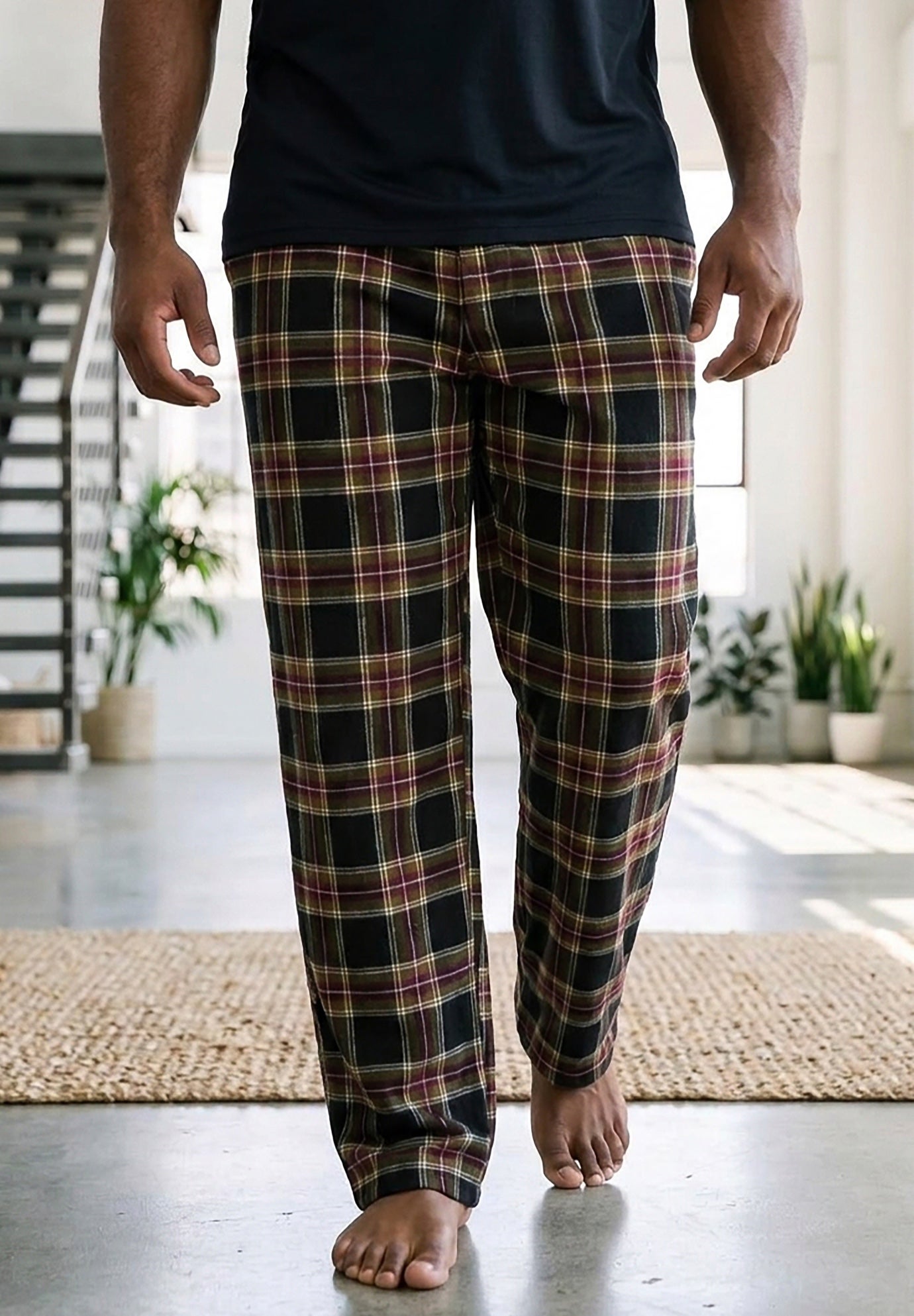 Flannel Plaid Pajama Pants image number 0