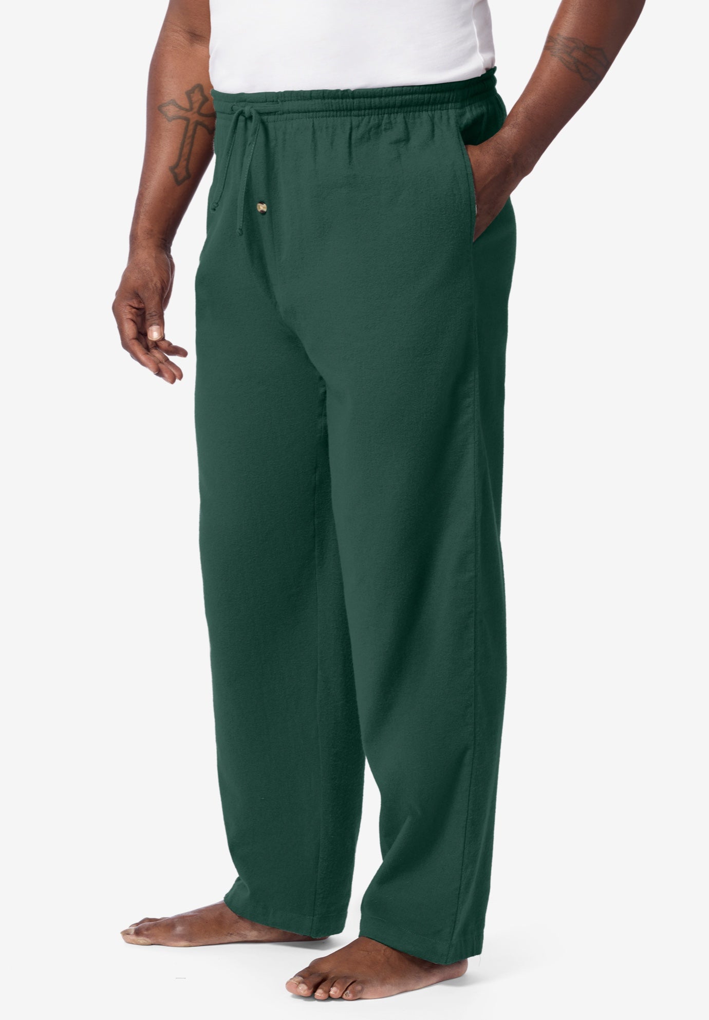 Solid Flannel PJ Pants image number 0