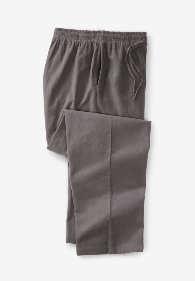 Solid Flannel PJ Pants image number 1
