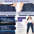 Right Fit&reg; Curvy Jean image number null