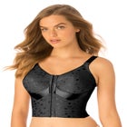 Jacquard Front-Close Wireless Longline Posture Bra image number null