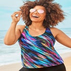 Chlorine Resistant Racerback Tankini Top image number null
