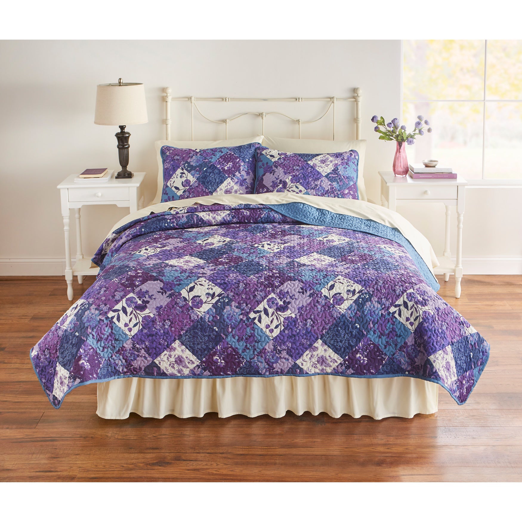 3-Pc. BH Studio Printed Patchwork Quilt Set image number 0